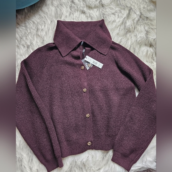 Tahari Brown Women's Cardigan - Picture 2 of 5